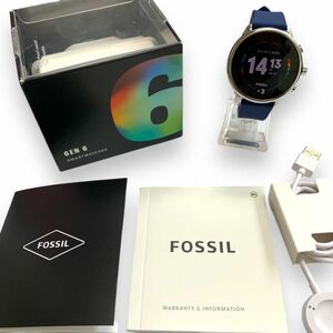 ■稼働品・動作確認済　FOSSIL　フォッシル　スマートウォッチ　Gen 6 Wellness Edition FTW4070　タッチスクリーン　箱/充/取説付