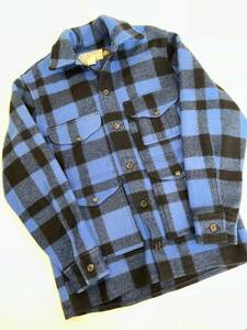 レアカラー!程度良好!ビンテージ FILSON シングルマッキーノクルーザージャケット MACKINAW CRUISER JACKET 青ｘ黒 ウールマーク付きタグ