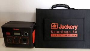 Jackery ポータブル電源 400 Jackery SolarSaga 60 ポータブル電源用ソーラーパネル セット品　ご