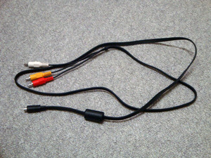 SONY AVケーブル ハンディカム専用 かまぼこ型端子－RCA端子