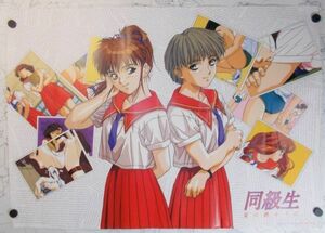 非売品 同級生 夏の終わりに OVA LD特典B2サイズポスター 未使用 竹井正樹 エルフ ピンクパイナップル