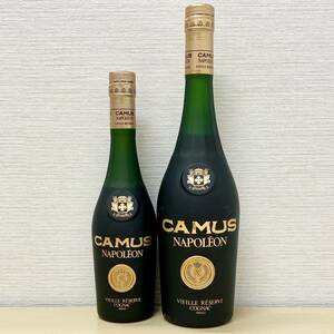 【未開栓】2本セット CAMUS NAPOLEON VIEILLE RESERVE COGNAC 40% 350ml 700ml 古酒 カミュ ナポレオン ブランデー コニャック 保管品