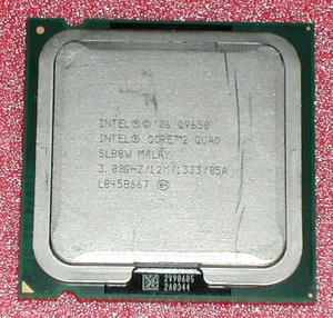 4コアCPU　Core2 Quad Q9650　LGA775 SLB8W