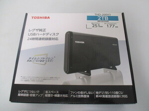 【未使用】東芝 タイムシフトマシン対応 USBハードディスク（2TB）TOSHIBA REGZA THD-V3シリーズ THD-200V3☆2024H1YO2-MIX11J-546