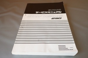 即決！スカイウェイブ250/サービスマニュアル/追補多数/AN250/Z/SK3/4/S/SS/SSK5/6/SSL/スカイウェーブ(カスタム・レストア・メンテナンス)