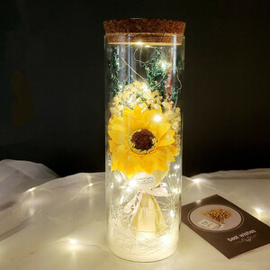 花束 高級な花 枯れない花 永遠の花 電池式 LEDライト付き フラワーギフト 永遠の花 妻 母の日 結婚記念日 誕生日プレゼント