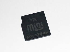 動作保証！inx miniSDカード 128MB