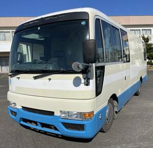 ジャーニー 5速MTターボ 9.4万k 6人乗 元医療防疫車登録 マイクロバス ローザ シビリアン リエッセ コースター 移動販売車 キャンピング