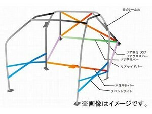 オクヤマ ロールバー 786 312 1 スチール インナータイプ 16P 専用 2名 ミツビシ ランサーEvo VII～IX CT9A 4ドア ノーマルルーフ