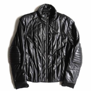 【最高級品】BLACK LABEL RALPH LAUREN 【ラムレザー バイカージャケット】M ライダース レザー ブラックレーベル ラルフローレン 2404527