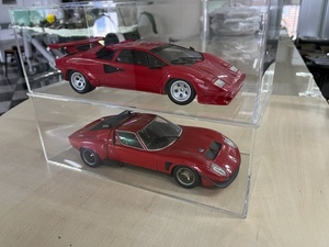 1/18　カウンタック　イオタ　2台セット　アクリルケース付き　京商／KYOSHO　1:18 