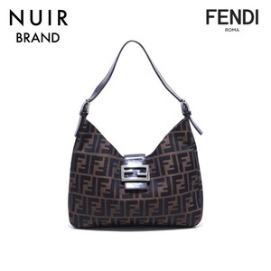 【先着50名限定クーポンを配布中!!】 フェンディ FENDI ショルダーバッグ ズッカ柄 マンマバケット ブラウン