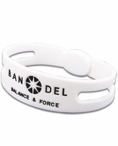 BANDEL(バンデル) ブレスレット　レギュラータイプ ホワイト　サイズ　L 19.0 バランス力　回復力　集中力　廃盤