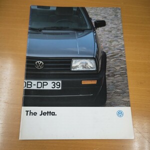 【名車カタログ】フォルクスワーゲンジェッタ 12Pヤナセ版 Jetta GT 16V ターボD掲載 90y当時物