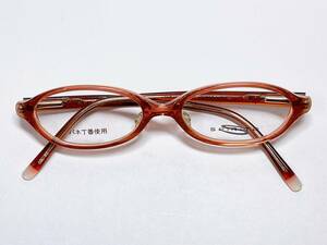 セルフレーム SPIRITO メガネ ★ 日本製 ワインカラー バネ付き 眼鏡 メガネフレーム 赤茶色 