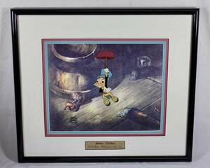 ディズニー ピノキオ ジミニークリケット 原画 セル画 限定 レア Disney 入手困難