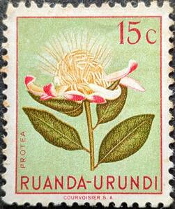 【外国切手】 ルワンダ・ウルンディ 1953年03月01日 発行 先住民族の植物相 未使用