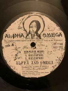 即決! レア[96年UKオリジナル盤 ニュールーツクラシック] Alpha And Omega - Rastafari / Words Of Thy Mouth/10inch/ Alpha & Omega