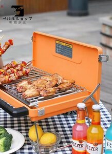 バーベキューグリル ガスグリル アウトドア バルコニー 屋外 家庭用 ポータブル型 BBQ 一式セット