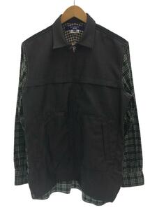 JUNYA WATANABE COMME des GARCONS MAN◆長袖シャツ/S/コットン/GRN/チェック/WJ-B004/パッチワーク