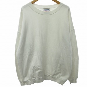 ヘインズ Hanes ULTIMATE COTTONN SWEA SHIRT トレーナー スウェット 長袖 白 ホワイト Lサイズ 0512 メンズ