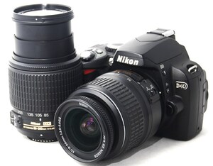 ●美品●初心者入門スタートセット● Nikon ニコン D40 純正 Wレンズセット AF-S 18-55 55-200 ●すぐに撮影OK●丁寧な対応で安心です●D70