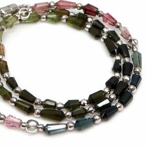 ◆天然トルマリンネックレス◆A 約8.1g 約43.0cm tourmaline jewelry necklace jewelry ジュエリー DG5/DG5