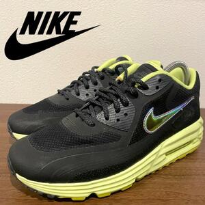 NIKE AIR MAX LUNAR 90 ナイキ エア マックス ルナ 90 ブラック イエロー レディース 631762-006 ローカットスニーカー 24cm 