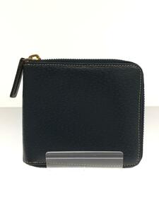 FENDI◆2つ折り財布/レザー/NVY/無地/メンズ/2268-1350-018