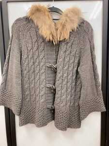 オンワード樫山 ニットコート セーター any sis サイズ2