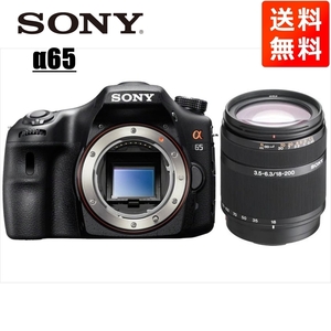 ソニー SONY α65 DT 18-200mm 高倍率 レンズセット デジタル一眼レフ カメラ 中古