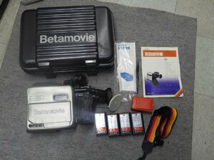 昭和レトロ　SONY BETAMOVIE BMC-100　ビデオテープレコーダ付ビデオカメラ　ケース付き（5484）
