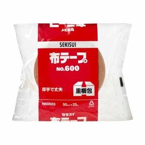 【新品】(まとめ) 積水化学 布テープ No.600 50mm×25m N60X03 1巻 【×30セット】