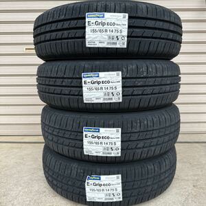 【2024年製】4本送料込み17500円～◆155/65R14 グッドイヤーE-Grip EG01 ◆155/65-14◆ワゴンR タント　デイズ N-BOX ラパン N-WGN ムーヴ