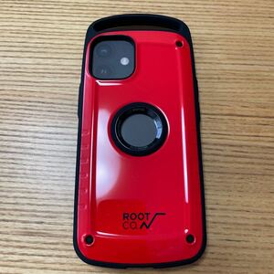 【未使用品】　ROOT CO. iPhone 12 mini専用ROOT CO. GRAVITY Shock Resist Case Pro. iPhone2020 5、4レッド No.2573