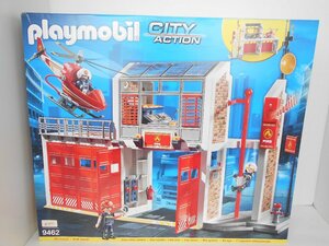 ●未開封 PLAYMOBIL 9462 City Action Great Fire Station プレイモービル 消防署 ドイツ 知育玩具