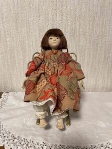 創作人形⑪（ちりめん使用）　日本人形 アンティーク着物 お人形 ドール