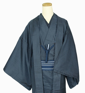 男物 大島紬 １００亀甲 アンサンブル 角帯 羽織紐 適応身長１７０ｃｍ位 正絹 11032