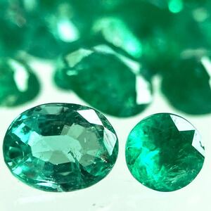 「天然エメラルドおまとめ」m 約50ct ルース 裸石 宝石 ジュエリー jewelry emerald beryl ベリル 緑玉 