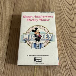 カセット「ミッキー60周年記念アルバム/ハッピー・アニバーサリー・ミッキーマウス」