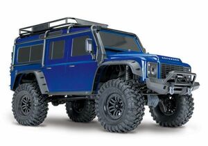 SALE TRAXXASトラクサス 1/10 TRX-4 Defender (#82056-4) Front Three-Quarter View (Blue)　ランドローバー ディフェンダー D110