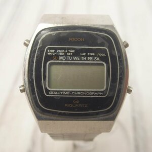 f002 Z3 103.リコー RICOH RIQUARTZ 822001 メンズ腕時計 デジタル 正規ベルト 電池切れ 宅急便コンパクト