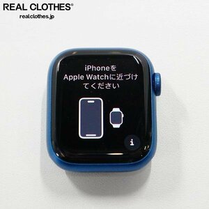 Apple/アップル A2476 MKHU3/A Apple Watch Series 7 41mm GPS+Cellularモデル アップルウォッチ EPONAS レザーバンド付き /000