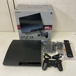 【美品・動作確認済！】PlayStation3 CECH-3000B プレーステーション3 コントローラー リモコン付き 箱入り/OSM0002-宅100