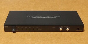 サンワサプライ SW-UHD62 HDMI切替器 4K対応 6入力2出力 マトリックス切替機能付き