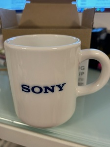 ★【非売品・未使用品】★陶器製★SONY★マグカップ★2024★ＳＯＮＹロゴマーク★グッズ★ 