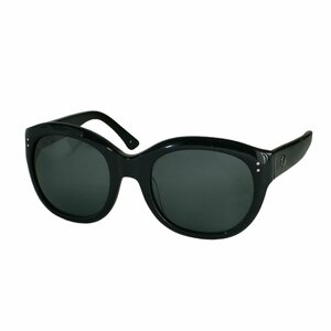 美品 MONCLER モンクレール ウェリントン型 セルフレーム サングラス 眼鏡 アイウェア 55□21-140 MC541S01 ブラック J0904