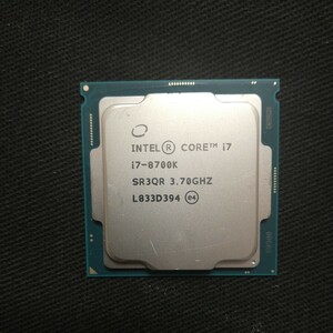 インテルCore i7 8700k付属品なし