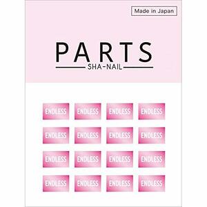 PARTS SHA-NAIL スクエアラベルC チェリーピンク