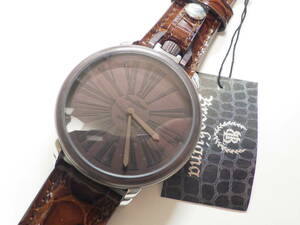BROOKIANA ブルッキアーナ ブラックレーベル クオーツ腕時計 BKL1004 #852